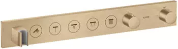 Axor ShowerSolutions Thermostatmodul Select 670/90 Unterputz für 5 Verbraucher brushed bronze (18358140)