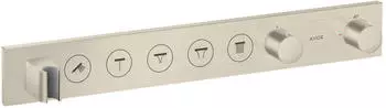 Axor ShowerSolutions Thermostatmodul Select 670/90 Unterputz für 5 Verbraucher brushed nickel (1835882)0