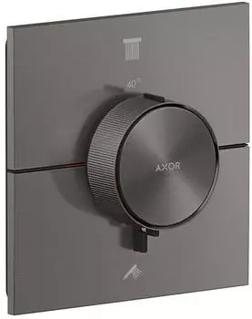 Axor ShowerSelect ID Thermostat Unterputz eckig f&uuml;r 2 Verbraucher brushed black chrome (36752340)