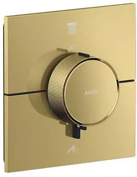 Axor ShowerSelect ID Thermostat Unterputz eckig für 2 Verbraucher polished gold optic (36752990)