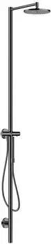 Axor Starck Duschsäule mit Thermostat und Kopfbrause 240 1jet polished black chrome (12672330)