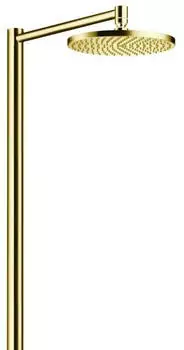 Axor Starck Duschsäule mit Thermostat und Kopfbrause 240 1jet polished gold optic (12672990) – Luxuriöses Duscherlebnis mit der Axor Starck Duschsäule