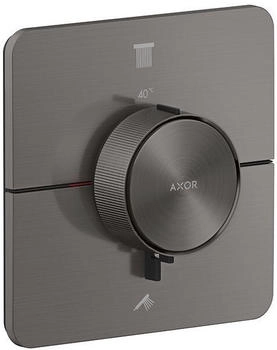Axor ShowerSelect ID Thermostat Unterputz softsquare für 2 Verbraucher brushed black chrome (36754340)
