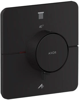 Axor ShowerSelect ID Thermostat Unterputz softsquare f&uuml;r 2 Verbraucher mattschwarz (36754670)