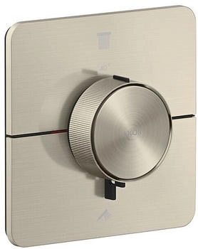 Axor ShowerSelect ID Thermostat Unterputz softsquare f&uuml;r 2 Verbraucher brushed nickel (36754820)