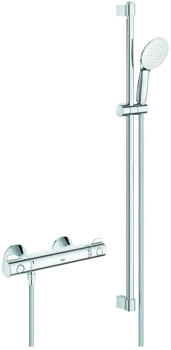GROHE Grohtherm 800 Thermostat-Brausebatterie 1/2″ mit Brausegarnitur chrom (34566002) GROHE Grohtherm 800 Thermostat-Brausebatterie 1/2″ mit Brausegarnitur chrom (34566002)