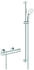 GROHE Grohtherm 800 Thermostat-Brausebatterie 1/2″ mit Brausegarnitur chrom (34566002)