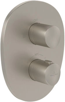 Villeroy & Boch Antao Unterputz-Thermostat mit Einwege-Mengenregulierung brushed nickel matt (TVS11100100064)