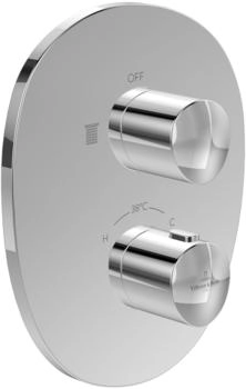 Villeroy & Boch Antao Unterputz-Thermostat mit Einwege-Mengenregulierung chrom (TVS11100100061)