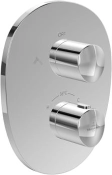 Villeroy & Boch Antao Unterputz-Thermostat mit Zweiwege-Mengenregulierung chrom (TVS11100200061)