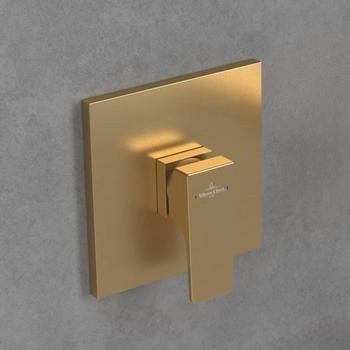 Villeroy & Boch Architectura Square Unterputz-Einhebel-Brausemischer brushed gold (TVS12500200076) – Präzise Steuerung für individuellen Duschkomfort