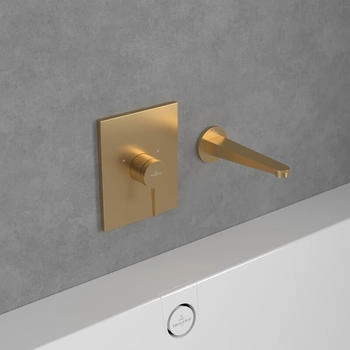 Villeroy & Boch Conum Unterputz Einhebel-Brausemischer brushed gold (TVS12700400076) – Villeroy & Boch Conum Unterputz Einhebel-Brausemischer brushed gold (TVS12700400076) für luxuriöses Duscherlebnis