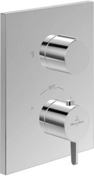 Villeroy & Boch Conum Unterputz Thermostat mit Einwege-Mengenregulierung chrom (TVS12700100061)