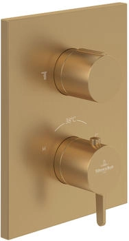 Villeroy & Boch Conum Unterputz Thermostat mit Zweiwege-Mengenregulierung brushed gold (TVS12700200076)