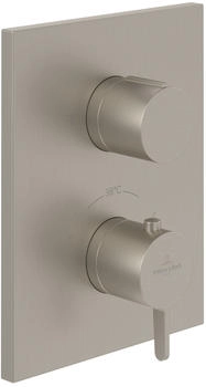 Villeroy & Boch Conum Unterputz Thermostat mit Zweiwege-Mengenregulierung brushed nickel matt (TVS12700200064)