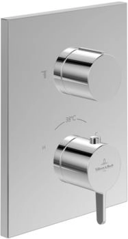 Villeroy & Boch Conum Unterputz Thermostat mit Zweiwege-Mengenregulierung chrom (TVS12700200061)