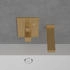 Villeroy & Boch Mettlach Unterputz-Thermostat mit Einwege-Mengenregulierung brushed gold (TVT12600100076)