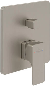 Villeroy & Boch Subway 3.0 Unterputz-Einhebel-Brausemischer mit Umstellung brushed nickel matt (TVS11200300064)