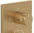 Villeroy & Boch Universal Unterputz-Thermostat mit Zweiwege-Mengenregulierung brushed gold (TVD00065300076)