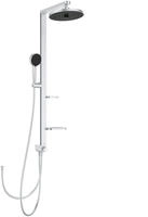 Ideal Standard Alu+ Duschsystem ohne Armatur, mit 2 Ablagen, 2-Funktions-Handbrause