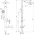 Ideal Standard Duschsystem BD585SI silber
