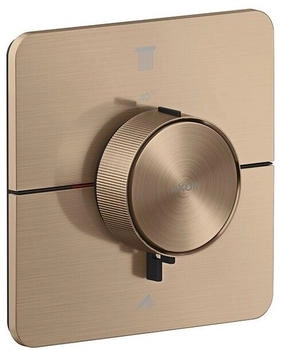 Axor ShowerSelect ID Thermostat Unterputz softsquare f&uuml;r 2 Verbraucher brushed red gold (36754310)