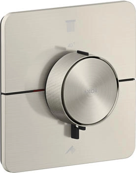 Axor ShowerSelect ID Thermostat Unterputz softsquare f&uuml;r 2 Verbraucher edelstahl optic (36754800)