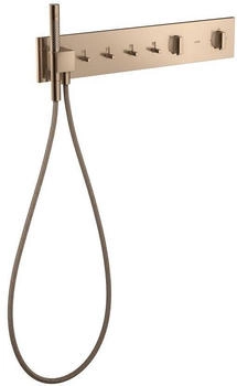 Axor ShowerComposition Thermostatmodul 610/110 Unterputz für 4 Funktionen polished red gold (12573300)