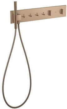 Axor ShowerComposition Thermostatmodul 610/110 Unterputz für 4 Funktionen brushed red gold (12573310)