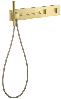 Axor ShowerComposition Thermostatmodul 610/110 Unterputz für 4 Funktionen brushed brass (12573950)