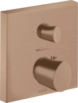 Axor Starck Organic Thermostat Unterputz mit Abstellventil brushed red gold (12715310)