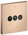 Axor ShowerSelect Square Ventil Unterputz für 3 Verbraucher (36717___)