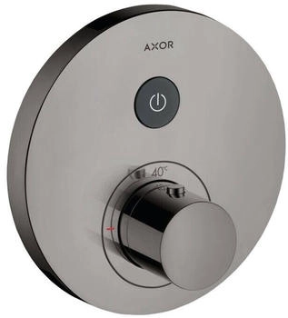 Axor ShowerSelect Round Thermostat Unterputz f&uuml;r 1 Verbraucher polished black chrome (36722330)