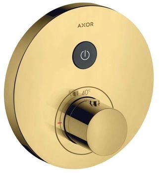 Axor ShowerSelect Round Thermostat Unterputz f&uuml;r 1 Verbraucher polished gold optic (36722990)