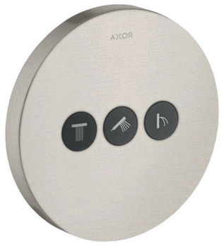 Axor ShowerSelect Round Ventil Unterputz f&uuml;r 3 Verbraucher edelstahl (36727800)