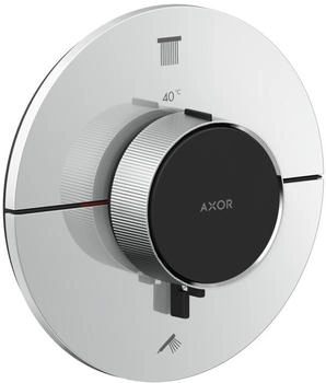 Axor ShowerSelect ID Thermostat f&uuml;r 2 Verbraucher polished black chrome (36750330)