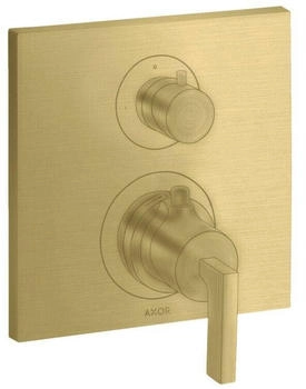 Axor Citterio Thermostat Unterputz mit Abstellventil und Hebelgriff brushed brass (39700950)