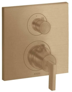 Axor Citterio Thermostat Unterputz mit Ab- und Umstellventil und Hebelgriff brushed bronze (39720140)