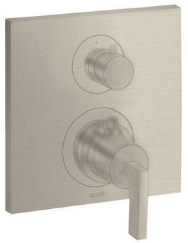 Axor Citterio Thermostat Unterputz mit Ab- und Umstellventil und Hebelgriff brushed nickel (39720820)