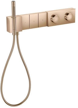 Axor Edge Thermostatmodul Select 540/100 Unterputz für 3 Verbraucher mit Diamantschliff polished red gold (46711300)