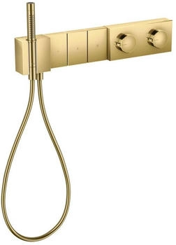 Axor Edge Thermostatmodul Select 540/100 Unterputz für 3 Verbraucher mit Diamantschliff polished gold optic (46711990)