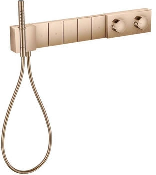 Axor Edge Thermostatmodul Select 680/100 Unterputz für 5 Verbraucher mit Diamantschliff polished red gold (46731300)
