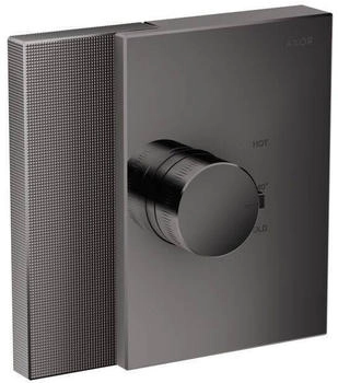 Axor Edge Thermostat HighFlow Unterputz mit Diamantschliff polished black chrome (46741330)