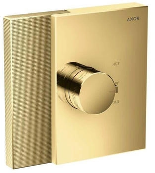 Axor Edge Thermostat HighFlow Unterputz mit Diamantschliff polished gold optic (46741990)