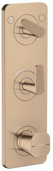 Axor Citterio C Thermostatmodul Cubic Cut polished red gold (49701300)
