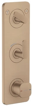 Axor Citterio C Thermostatmodul Cubic Cut brushed red gold (49701310)