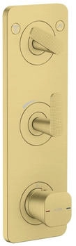 Axor Citterio C Thermostatmodul Cubic Cut brushed brass (49701950)