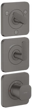 Axor Citterio C Thermostatmodul Cubic Cut brushed black chrome (49711340)