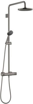 Dornbracht Showerpipe mit Brause-Thermostat Kopfbrause 220mm brushed dark platinum (3445997999)