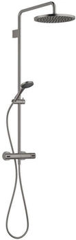 Dornbracht Showerpipe mit Brause-Thermostat Kopfbrause 300mm brushed dark platinum (3446097999)